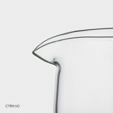 Glass jug with a bamboo cover Bellatenero "Eco", 1.3 l, 14 × 9 × 27 cm-3