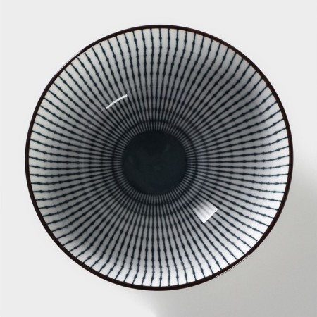 Poramic “Illusion” bowl, 300 ml, white and gray color-1