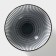 Poramic “Illusion” bowl, 300 ml, white and gray color