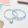 A set of children's bracelets (2 pcs.) "Choselka", a shell, colored in silver
