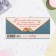Money envelope "Happy Birthday!" Blue background, 8.3x16.7 cm