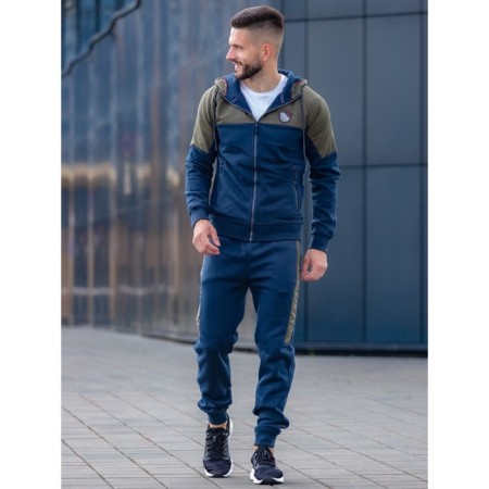 Sports costume men's ISee, size 52, khaki color, dark blue-8