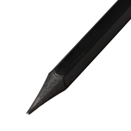 Chernographic pencil (simple) Hb, calligrata, with an eraser, sharpened, plastic, hexagonal, black-4