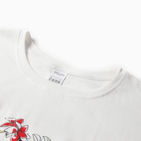 Homemade set (T -shirt, trousers), white/green color, size 50-1