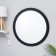 Mirror wall, round, black, d = 57.5 cm, zp = 51 cm