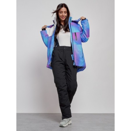Ski jacket female, size 42, purple color-8