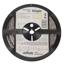 Navigator LED tape 8x3 mm, 5 m, IP65, 3528, 120 LED/m, 9.6 W/m, 12 V, 3000K, glow warm white