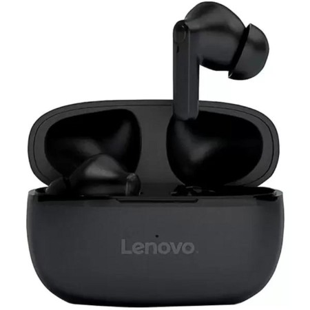 Wireless headphones Lenovo HT05, TWS, vacuum, microphone, BT 5.0, 40/250 mAh, black-1