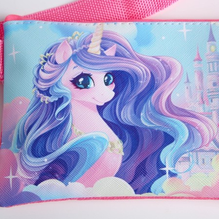 Gift set for the girl "Magic Unicorn", bag, sticker, questionnaire, bracelet-3