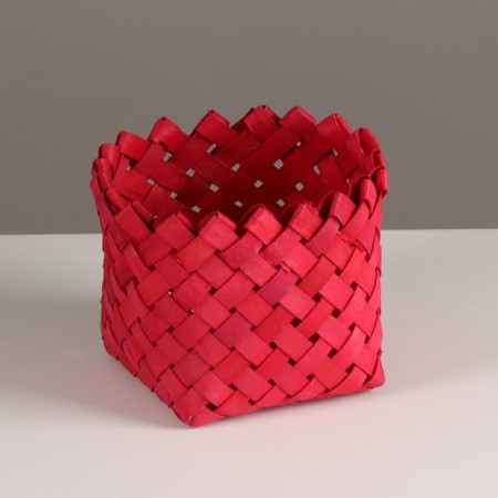 Kashpo wicker, d14khn11.5cm, red