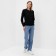 Female sweatshirt, black color, size 44