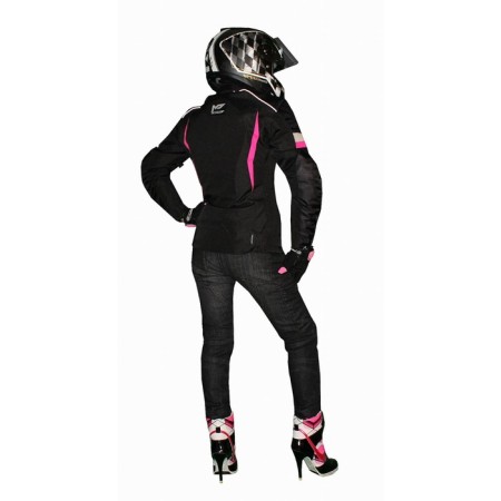 Women's jacket Astra, size XXS, black pink-5