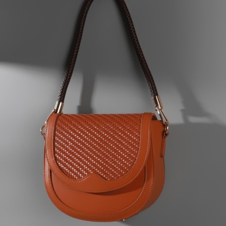 Handle for bag, 55 cm, brown color-3