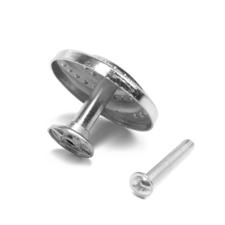 Ручка кнопка ТУНДРА РК018CP, цвет хром, 8 шт TMP-5