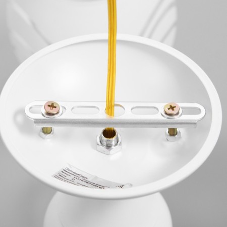 Chandelier "Patricia" 5x40W E27 white, gold 56x56x35cm-8