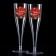 New Year's set of plastic glasses for champagne “Happy New Year”, Red, 150 ml