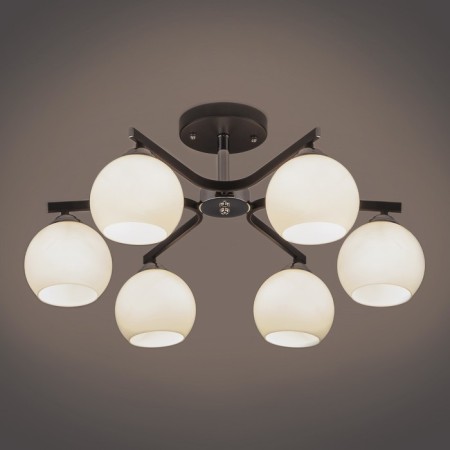 Blasco chandelier, 6x40W E27, chrome color, wenge-1