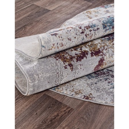 Oval carminer karmen hali quantum, size 195x290 cm, color Grey/Grey-1