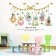 Sticker Plastic Interior color "Beasts and Plants" 60x90 cm