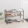 Shoe stand, 3 tiers, 65 × 32 × 48.5 cm, color Copper Antik