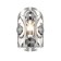 Sconces silk, 1x40W E14, smoky color