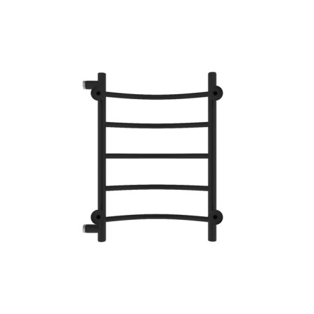 Water towel "Sanprise" Classic P5, 500x600 mm, side connector, black matte-4