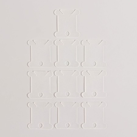 Cross -embroidery set: canvas without a pattern 30 × 20 cm, threads 10 pcs, hoop d = 18 cm, needles 6 pcs, bobbins 10 pcs, color mix-6