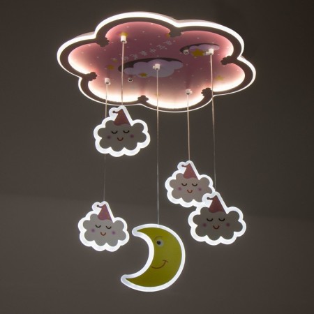 Cauline "Cloud" LED 48W 4000K pink 47x47x68 cm Bayerlux-4