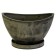 Pot for flowers and plants with a pallet, wood charcoal 30.5x21.8x17.2cm, 4l