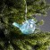 Christmas tree toy LED "Snigir", 10x17 cm, 5 LED, AAX2 batteries (not in the kit), glow warm white