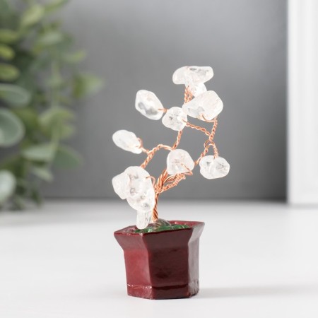 Bonsai souvenir "Cash tree with rock crystal" 12 pcs 8x3x3.2 cm-1