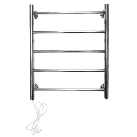 Domoterm electric heated towel rail "Aurora" 109-5, 500 x 710 mm, 5 crossbars, left