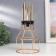 Summary Metal, glass for 1 candle "loft. Frame" gold 21x11x11 cm