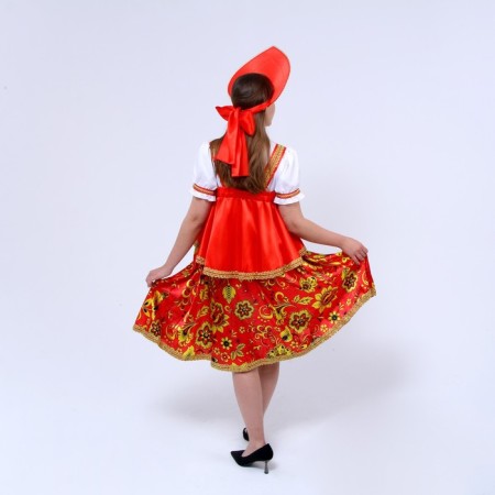 Russian suit female "red cooker with a departure coquet", p. 52-54, height 170 cm-1