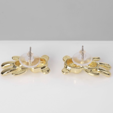 Earrings "Plush Bear", color gold-2