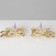 Earrings "Plush Bear", color gold