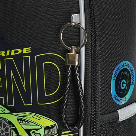 Frame saturan, 37 x 26 x 16 cm, Grizzly, + keychain, black/green-9