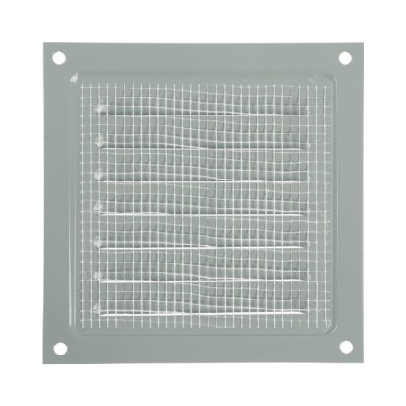 Ventilation grate Zein Lux RM1212C, 125 x 125 mm, with a grid, metal, gray-5