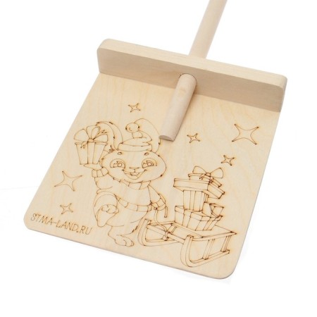 Wooden shovel “New Year! Funny bunny "-3