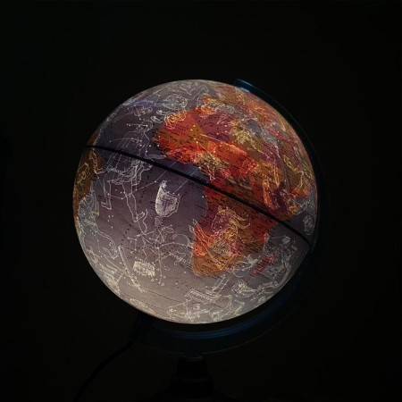 Globe "Globen. Day and Night", interactive, with a double card, a diameter of 250 mm, with backlight, with glasses-2
