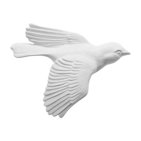 The decoration is wall, plaster panel "birds", 5 pcs, white-5