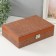 Casket to the leatherette for jewelry "Chocolate" Combined 26.7x18.5x7.5 cm