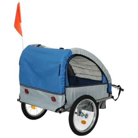 Bicycle trunk, blue-gray color-5