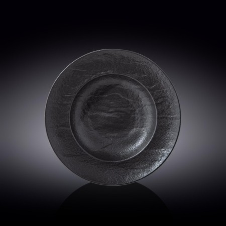 Deep plate Wilmax England Slate Stone, D = 25.5 cm, 350 ml, Black slate color