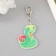 Acryl keychain "Serpent with heart" 6x4.5 cm