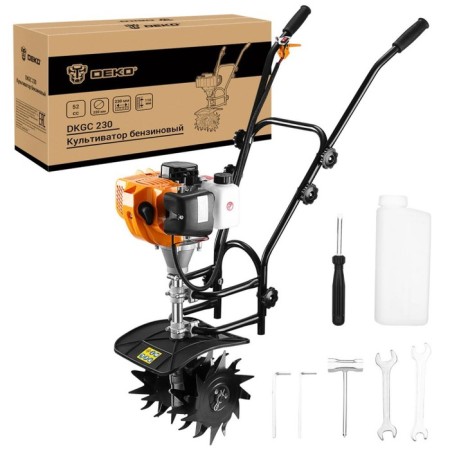 Cultivator gasoline DEKO DKGC 230, 2 hp, depth/width 110/230 mm, 1.2 l, 200 rpm 1070833