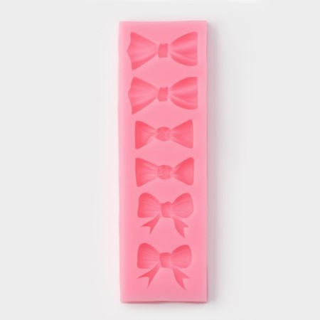 Mold Dolyana "six bows", silicone, 15 × 4.5 cm, color mix