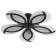Causteen with PDU 69664/5BK LED 115W Dimmer 3000-6000K Black 55x55 cm Bayerlux
