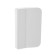Balcony tundra handle, PVC bore, white