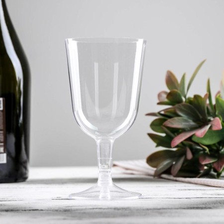 Plastic disposable glass for the wine "Crystal", 200 ml, 6 pcs/pc, color mix-5